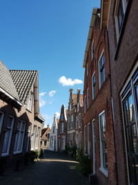 Low angle view of buildings against sky