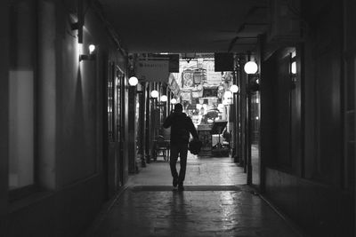 Full length of woman walking in city