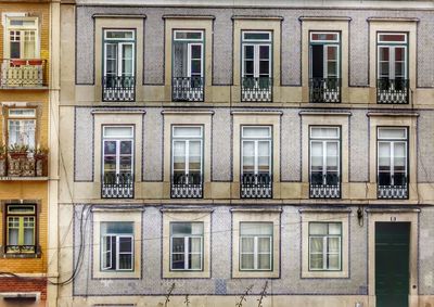 Full frame shot of residential building