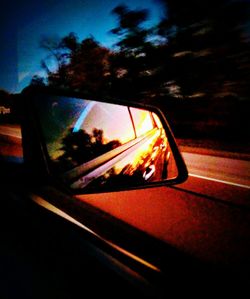 Close-up of car window