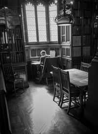 View of empty chairs