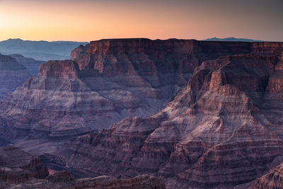 Grand canyon national park after sunset, arizona