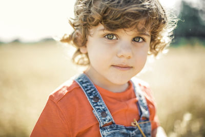 Close-up portrait of boy