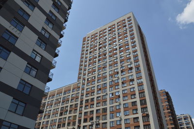 Low angle view of buildings against sky