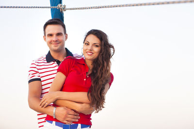 Portrait of a smiling young couple