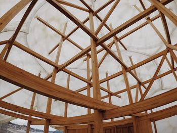 Low angle view of built structure against the sky