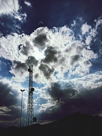 Low angle view of cloudy sky