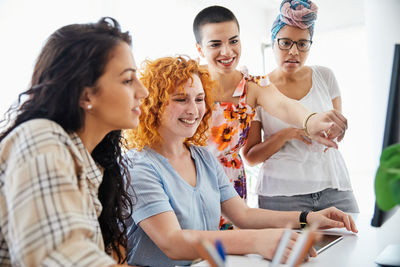 Group of people on the table