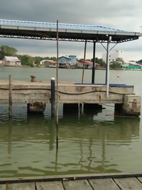 Scenic view of river against sky