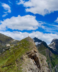 Scenic view of mountain against sky