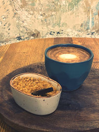 Close-up of coffee on table