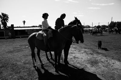 Argentinian traditional people in ranch