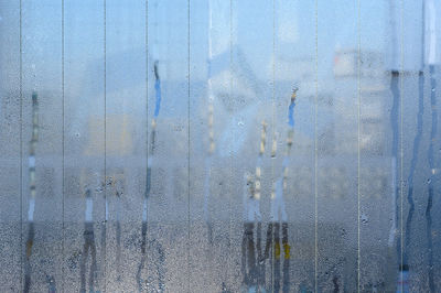 Full frame shot of glass window