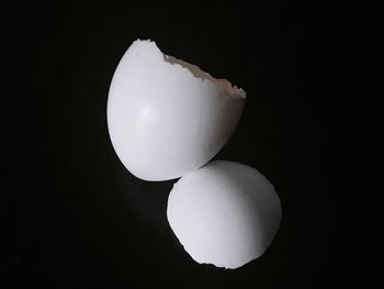 Close-up of moon over black background