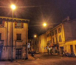 City street at night