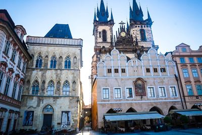 Low angle view of historical building