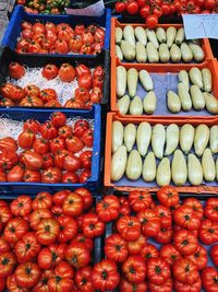 Various fruits for sale at market stall