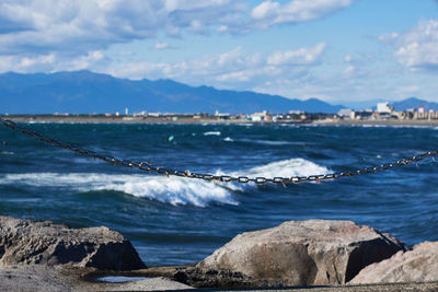 Scenic view of sea against sky