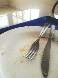 Close-up of food on table