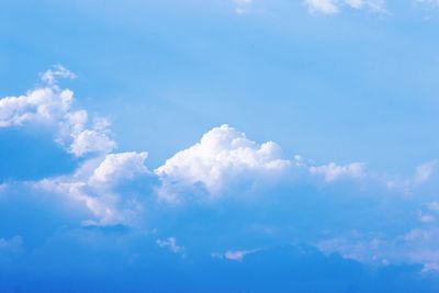 Low angle view of clouds in sky