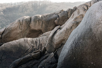 Rock formations on the coast of the black sea