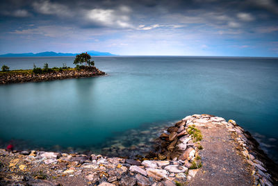 Scenic view of sea against sky