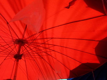 Full frame shot of red umbrella