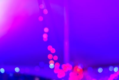 Defocused image of illuminated lights