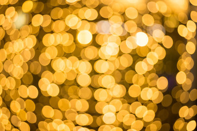 Defocused image of illuminated lights