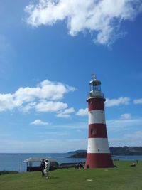 Lighthouse on beach