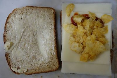 Close-up of served food