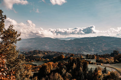 Scenic view of landscape against sky