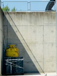 High angle view of bridge