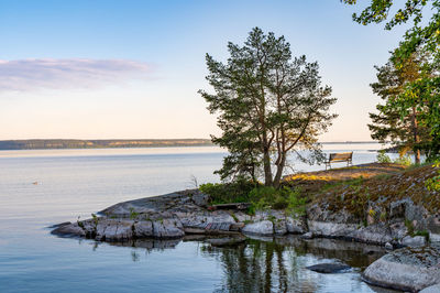 Scenic view of sea against sky