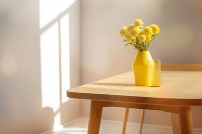Close-up of vase on table