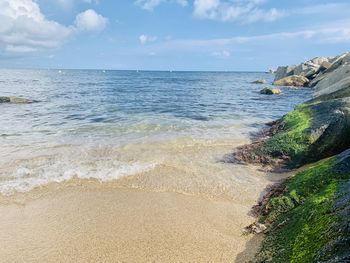 Scenic view of sea against sky