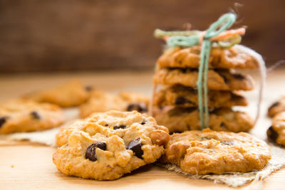 Close-up of cookies