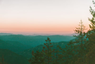 High angle view of mountain range