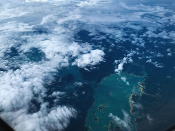 Aerial view of clouds