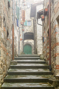 Staircase leading towards old building