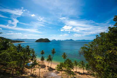 Scenic view of beach