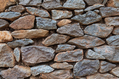 Full frame shot of stone wall