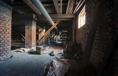 Interior of old building