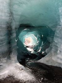 Rock formation in sea