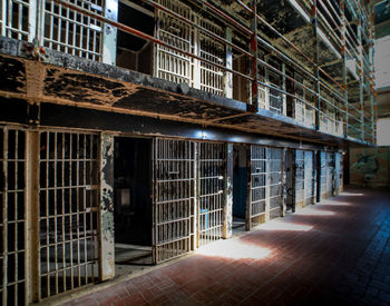 Empty corridor of building