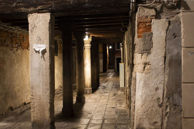 Corridor of old building