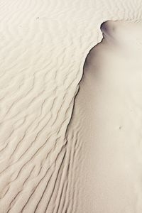 Sand dunes in desert