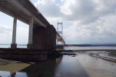 2nd severn bridge low tide