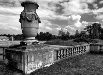 Built structure against cloudy sky