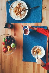 Close-up of food on table